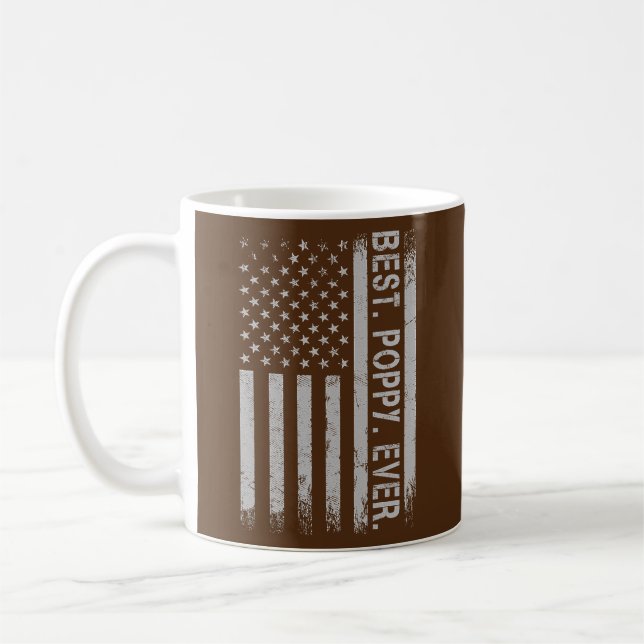 Father's Say Best Poppy Ever With US American Coffee Mug (Left)