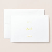 Father's Simple Modern | Real Gold Foil Best DAD
