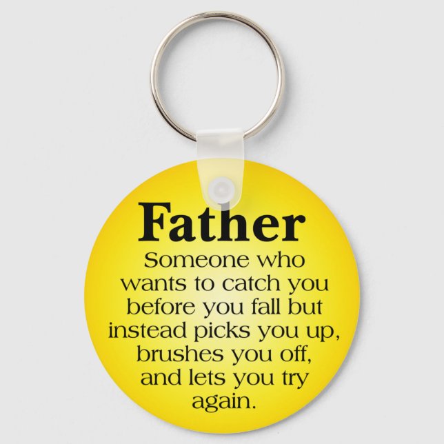 Father's Support Key Ring (Front)