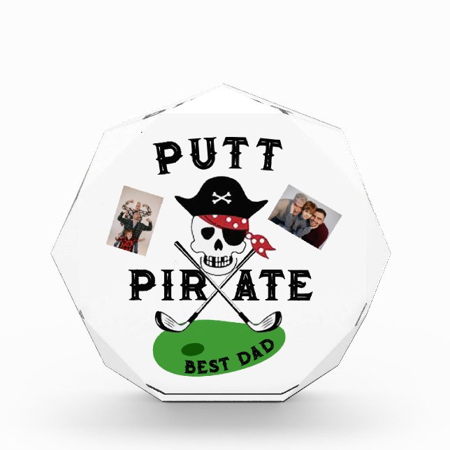 #fathersday Personalised Gift For Golfer Dad Frame Photo Block (Front)