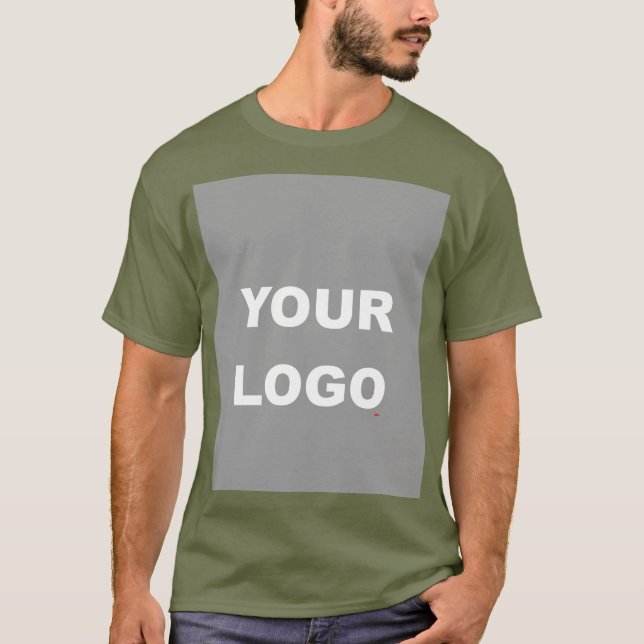 Fatigue Green Add Your Image Photo T-Shirt (Front)