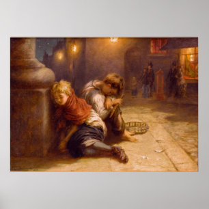 Fatigued Minstrels (1883) ~Augustus Edwin Mulread Poster