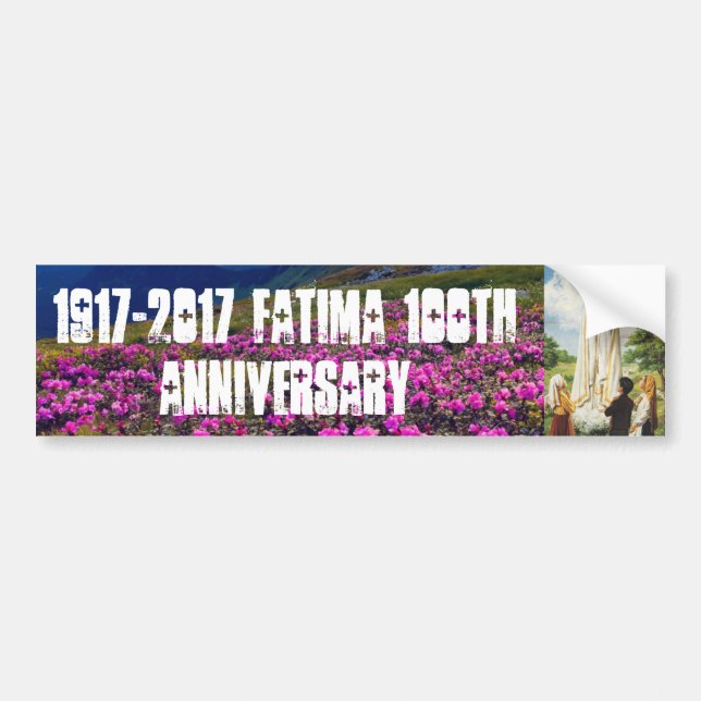 Fatima 100th Anniversary Bumper Sticker (Front)