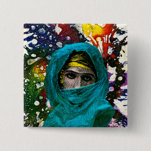 Fatima by Michael Moffa 15 Cm Square Badge