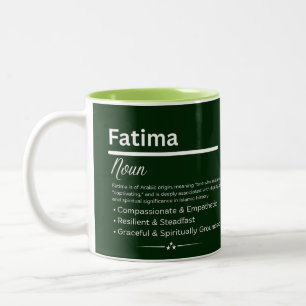 Fatima Personalized Girl Name Meaning Coffee Mug