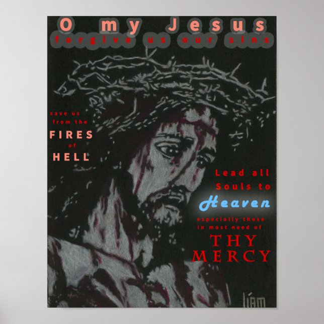 Fatima Prayer Poster (Front)