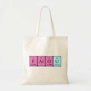 Fatou periodic table name tote bag