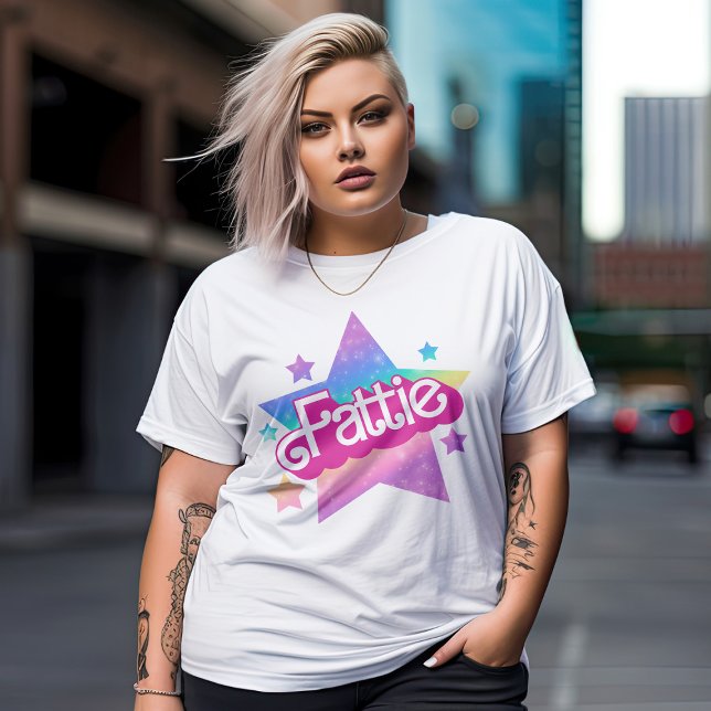 Fattie Plus Size BBW Fat Girl Retro 90's Style T-Shirt (Creator Uploaded)