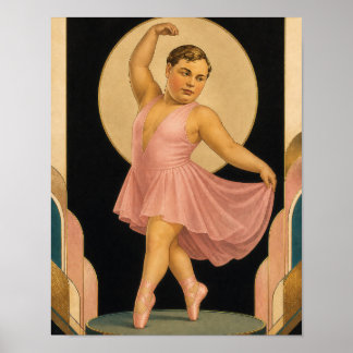 "Fatty" Arbuckle, an American silent film actor Poster