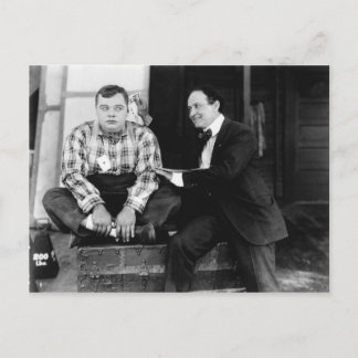 Fatty Arbuckle & Harry Houdini Postcard