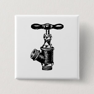 Faucet 15 Cm Square Badge