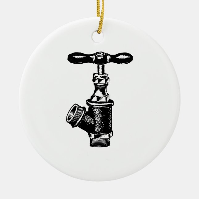 Faucet Ceramic Tree Decoration (Front)