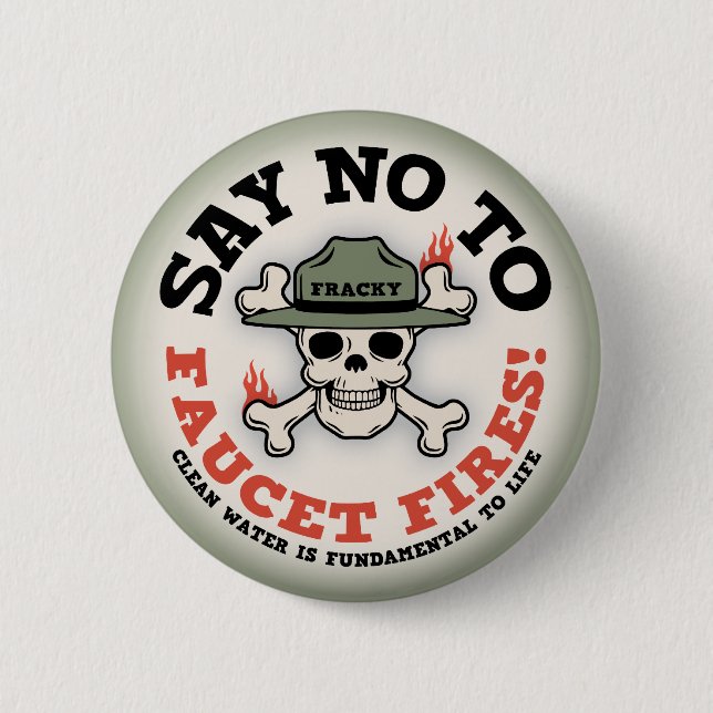 Faucet Fires 6 Cm Round Badge (Front)