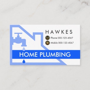 Faucet Leaking Under Roof Building Frame Business Card