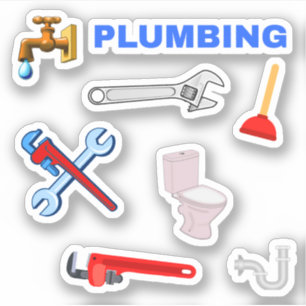 Faucet, Plunger, Toilet, Pipe Wrench Plumbing