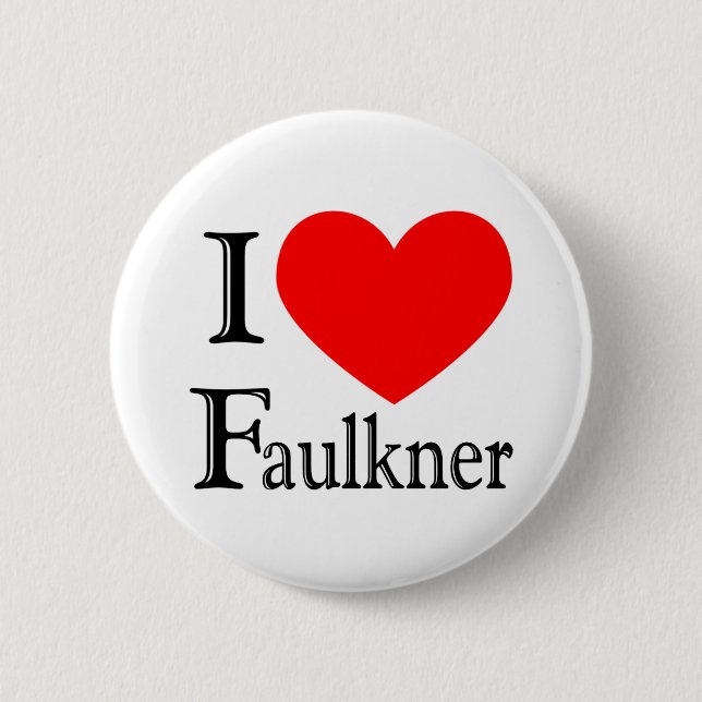 Faulkner 6 Cm Round Badge (Front)