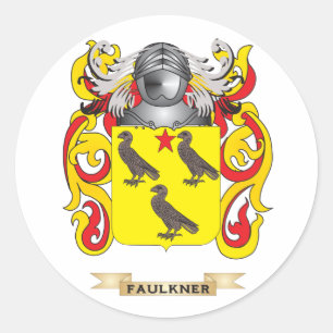 Faulkner Coat of Arms Classic Round Sticker