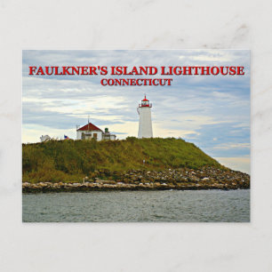 Faulkner's Island Lighthouse, Connecticut Postcard