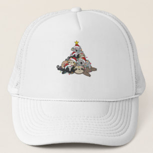 Fault Koala Skunk Christmas Tree Christmas Trucker Hat