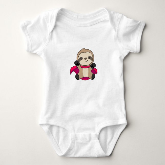 Faultuer Superhero Sweet Animals For Kids Funny Baby Bodysuit (Front)