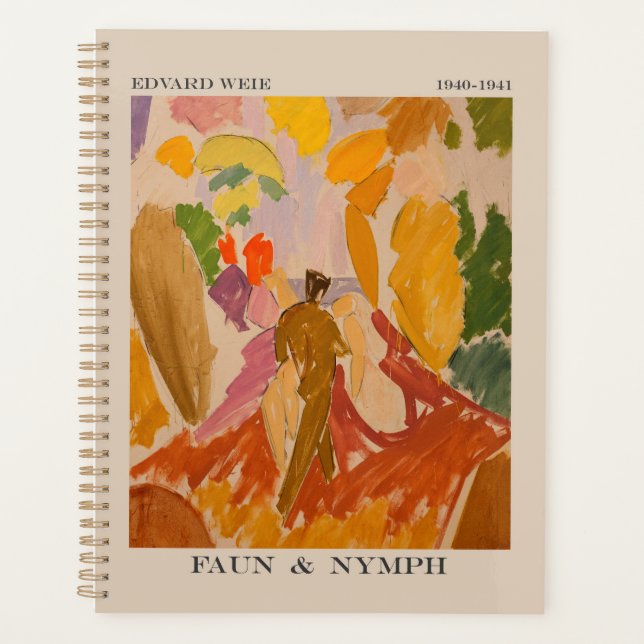 Faun and Nymph 1941 by Edvard Weie Planner (Front)