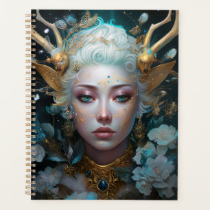 Faun Elf Woman Fantasy Art Planner