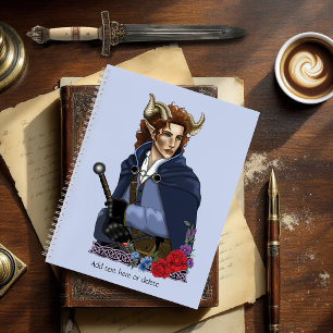 Faun Horned Fae Fantasy  Notebook