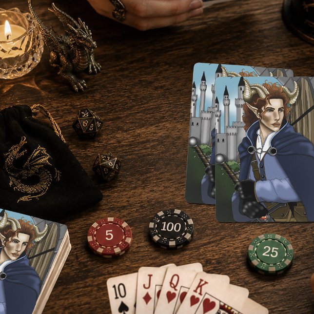 Faun Horned Fae Fantasy  Playing Cards (Creator Uploaded)