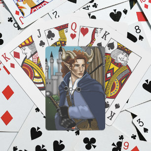Faun Horned Fae Fantasy  Playing Cards