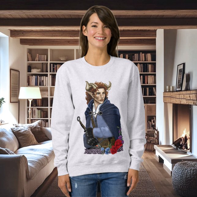 Faun Horned Fae Fantasy  Sweatshirt (Creator Uploaded)