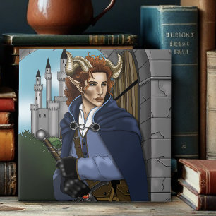 Faun Horned Fae Fantasy Tile