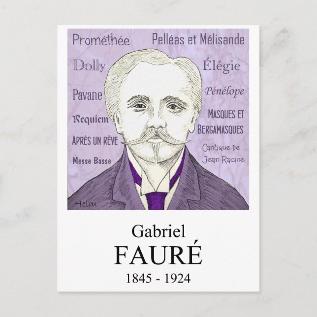 Fauré Postcard (Front)