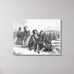 Faust and Wagner in conversation Canvas Print