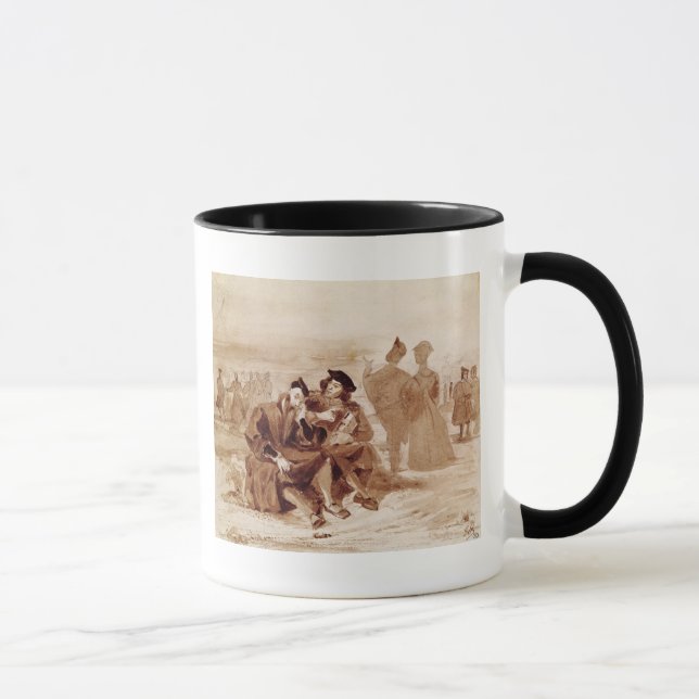 Faust and Wagner in conversation in Mug (Right)