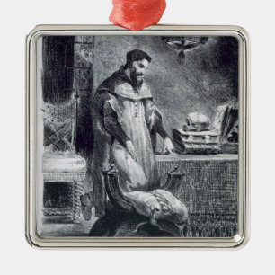 Faust in his Study, from Goethe's Faust, 1828, (il Metal Tree Decoration