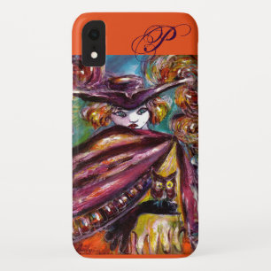 FAUST / Mysterious Mask ,Tricorn and Owl Monogram iPhone XR Case