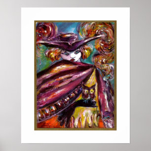 FAUST / Mysterious Mask with Tricorn and Owl Poster