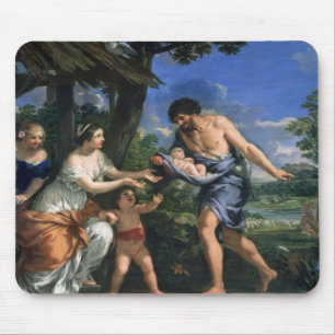 Faustulus entrusting Romulus and Remus Mouse Pad