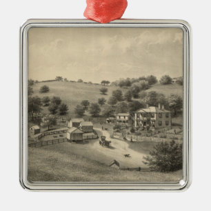 Fauver residence metal tree decoration