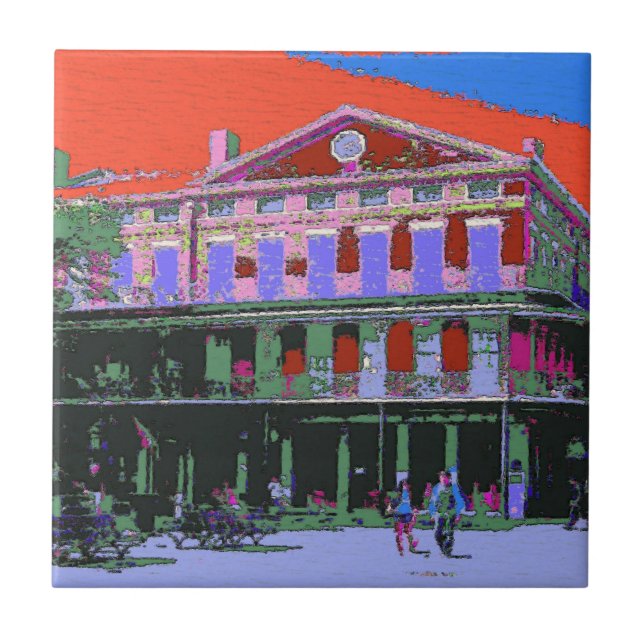 Fauvism: New Orleans Pontalba Building Tile (Front)