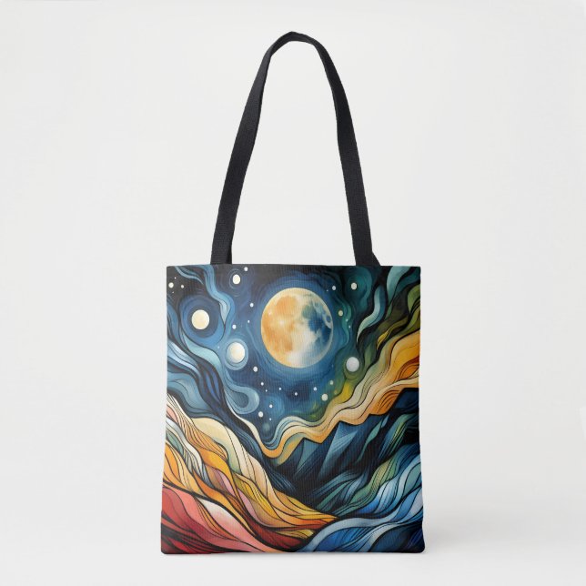 Fauvism Space tote Bag (Front)