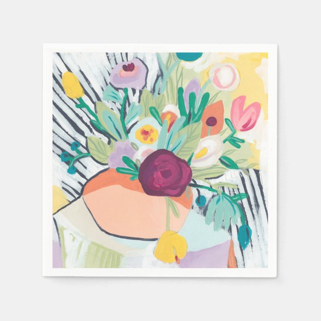 Fauvist Floral II Napkin (Front)