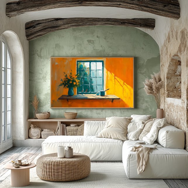 Fauvist Window with Sunlit Still Life – Custom Poster (Creator Uploaded)