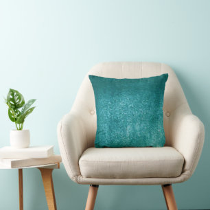 Faux Aqua Velvet illustion Cushion