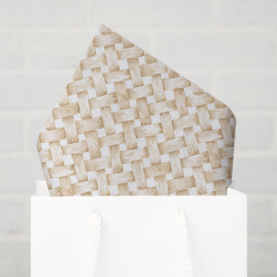 Faux Basket Weave Bridal Shower Tissue Paper