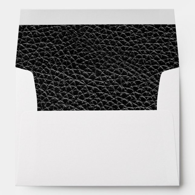 Faux Black Leather Envelopes (Back (Bottom))