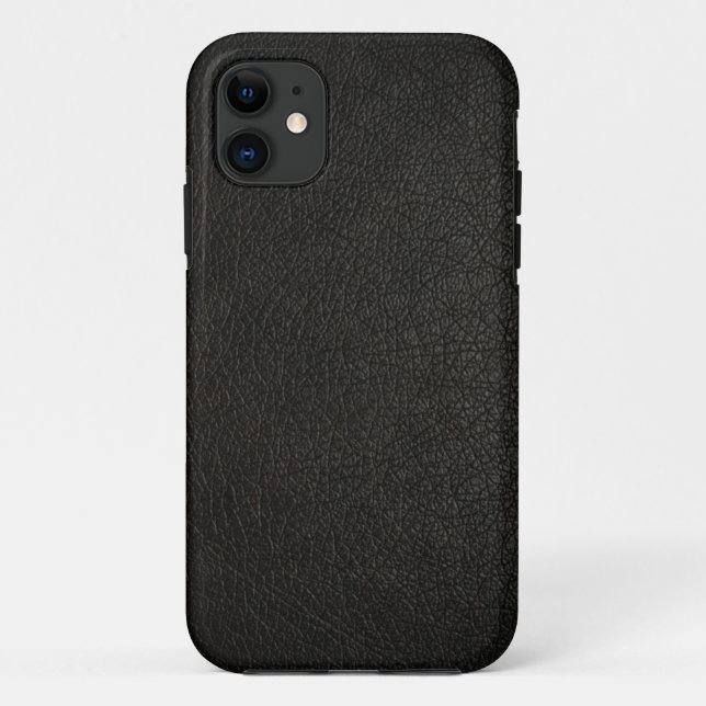 Faux Black Leather iPhone 5s Case (Back)