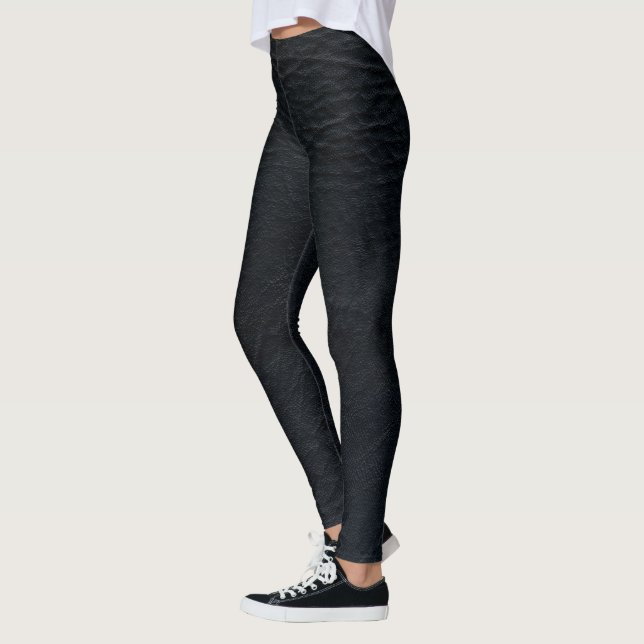 Faux Black Leather  Leggings (Left)