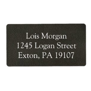 Faux Black Leather Texture