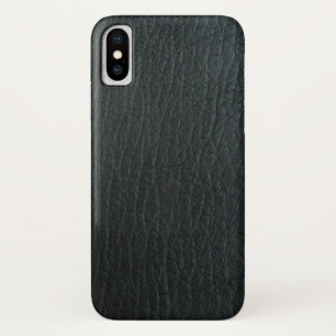 Faux Black Leather Texture Case-Mate iPhone Case